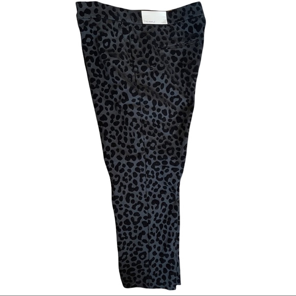 Ann Taylor, blank animal print pants, velvety feel. Size 14P. - Picture 2 of 9